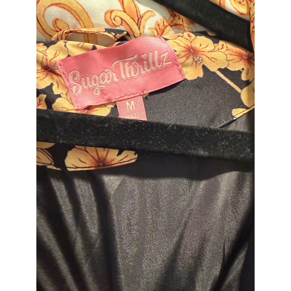 Sugar Thrillz, User: Mtinsta101@gmail.com Sugar Thrillz Black and Gold Floral Ba - Picture 4 of 5